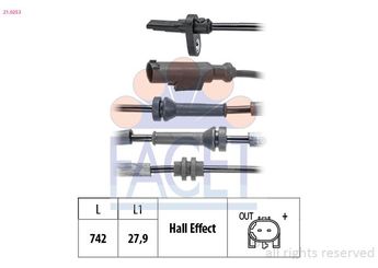 Abs Sensörü Arka Sağ veya Sol MOTORTEC TRN0114  51986776