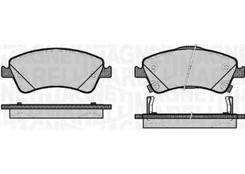 Fren Disk Balata Ön MANDO MPT08  446502170 04465-02170 446502230 04465-02230 446542140 04465-42140 446542180 04465-42180 446542190 04465-42190 4465YZZDY 04465-YZZDY 0446542140 0446542180