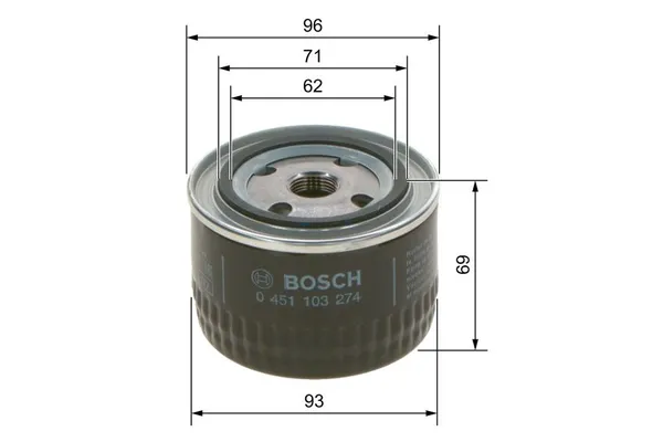 Yağ Filtresi  Lada Granta (2013->)  BOSCH 0 451 103 274