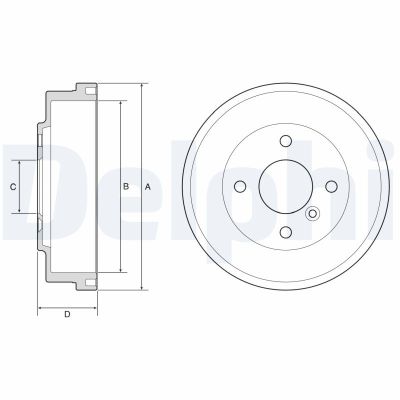 Kampana Arka Sağ veya Sol Ford Fiesta (CE1)(2017->)  DELPHI BF627