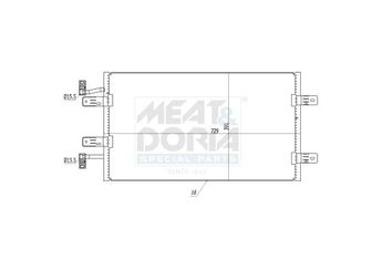 Klima Radyatörü  PSA ORJINAL 93861172  93861172 4417651 04417651 4418531 04418531 8200465489
