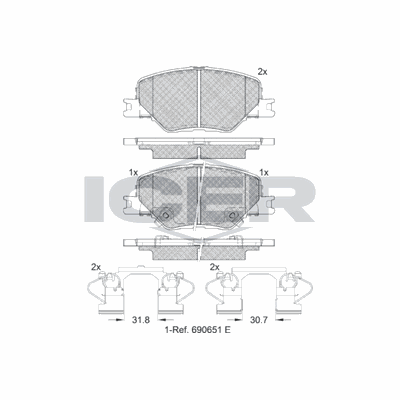 Fren Disk Balata Ön BEŞER 4467