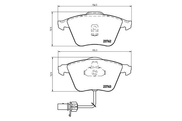 Fren Disk Balata Ön Audi Allroad Quattro (4B5)(02.2000->)  BREMBO P 85 056