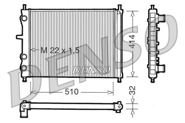 Su Radyatörü  DENSO DRM09024
