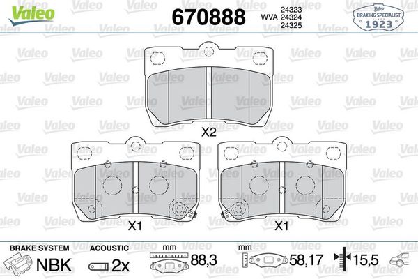 Fren Disk Balata Arka Lexus GS (GS/US/WS19)(2005->)  OTOZONE FDA9072-R