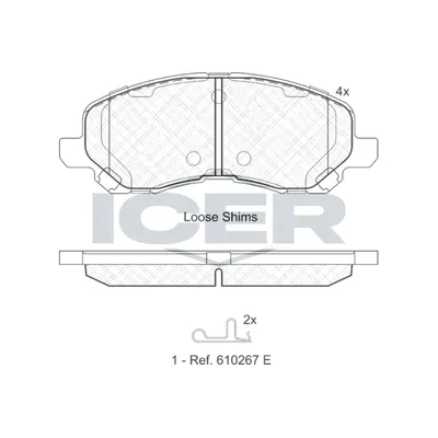 Fren Disk Balata Ön KALE BALATA 23584 160 14 ANS