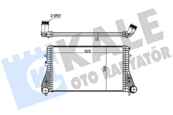 Turbo Radyatörü  Volkswagen Sharan (7N1)(05.2010->2015)  KALE 375735
