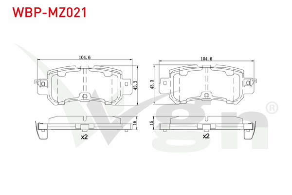Fren Disk Balata Arka WGN WBP-MZ021