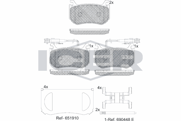 Fren Disk Balata Arka Alfa Romeo Stelvio (630)(2017->)  AYD 60953B