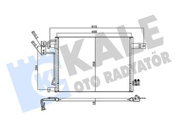 Klima Radyatörü  KALE 358060  55056726AA K55056726AA