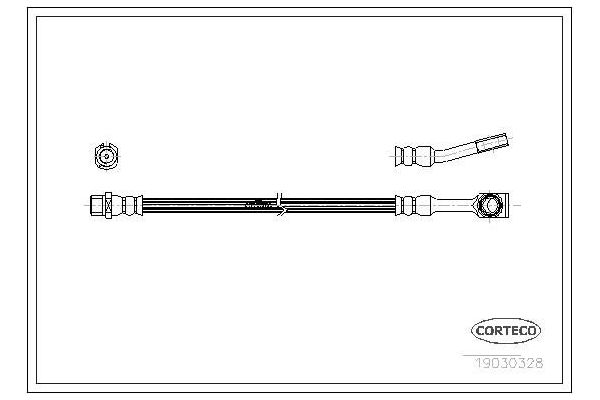Fren Hortumu Ön Sağ veya Sol Opel Tigra Twin Top (2004->)  OPEL ORJINAL 13335203