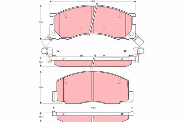 Fren Disk Balata Ön FTE 9001301