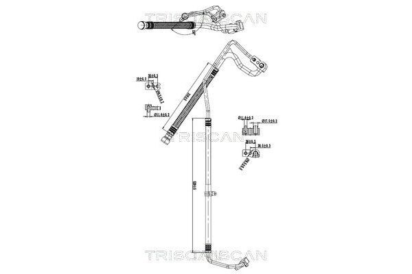 Klima Hortumu  FIAT ORJINAL 51811367