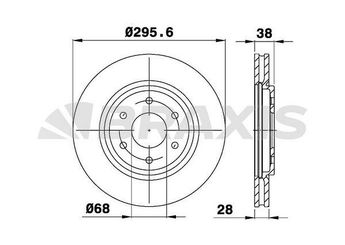 Fren Disk Ayna Ön Sağ ve Sol BRAXIS AE0310  DF6416 40206EB300
