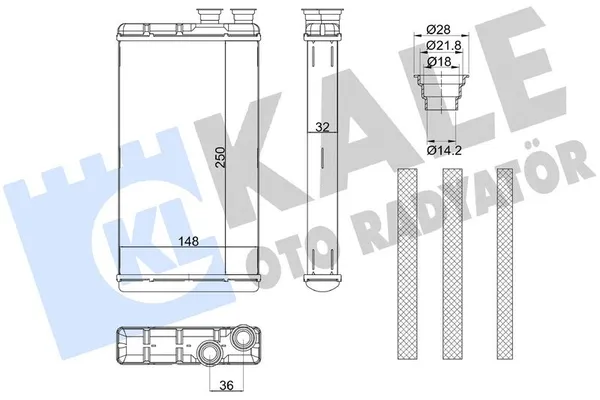 Kalorifer Radyatörü  Audi A5 Cabriolet (F57)(11.2016->)  KALE 370740