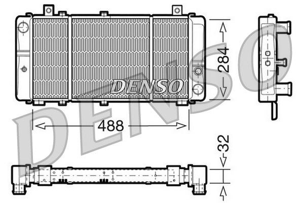 Su Radyatörü  DENSO DRM27001