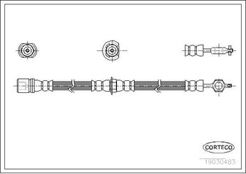 Fren Hortumu Ön Sağ veya Sol FROW 551.1117.002  9094702455