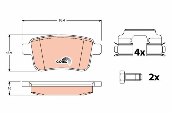 Fren Disk Balata Arka SANGSIN SP4158