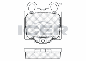 Fren Disk Balata Arka OTOZONE FDA9047-R  446622180 446630110 04466-30110 446630120 04466-30120 446630121 04466-30121 446630122 04466-30122 446630130 04466-30130 446630160 04466-30160 446630161 04466-30161 446630170 04466-30170 446630190 04466-30190 04466-22180 446630151 04466-30151 446651010 04466-51010 446651011 04466-51011 446651020 04466-51020