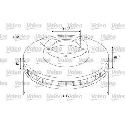 Fren Disk Ayna Ön Sağ ve Sol Toyota Land Cruiser (J15)(2018->)  VALEO 185814