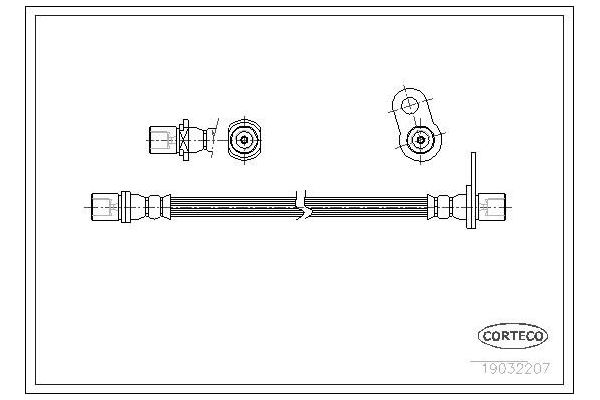 Fren Hortumu Arka Sağ veya Sol OSSCA 00710