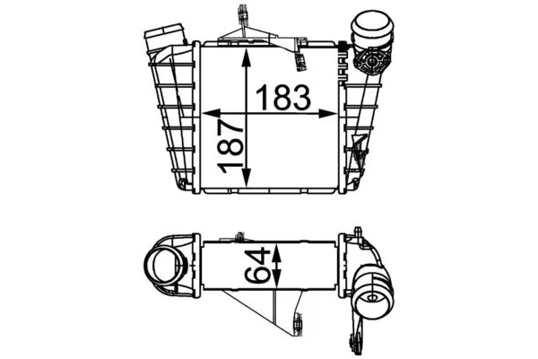 Turbo Radyatörü  Seat Cordoba 4 Kapı (6L2)(09.2002->)  MAHLE CI 298 000S