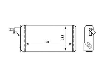 Kalorifer Radyatörü  MAHLE AH 40 000S  46722023 4672 2023
