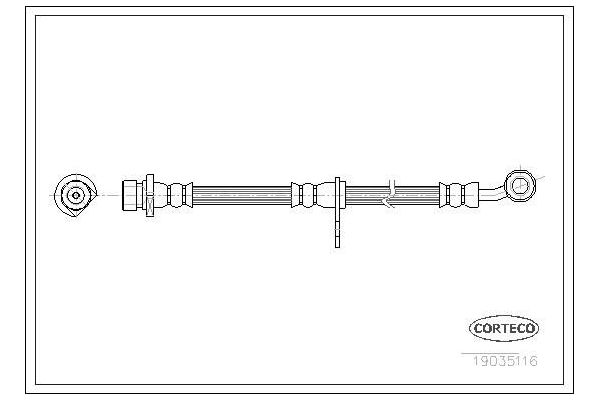 Fren Hortumu Ön Sağ veya Sol OSSCA 00673