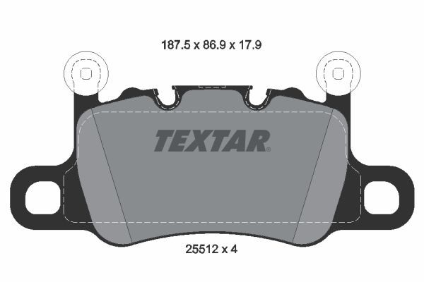 Fren Disk Balata Arka Porsche 911 (Typ 991)(2011->)  TEXTAR 2551201