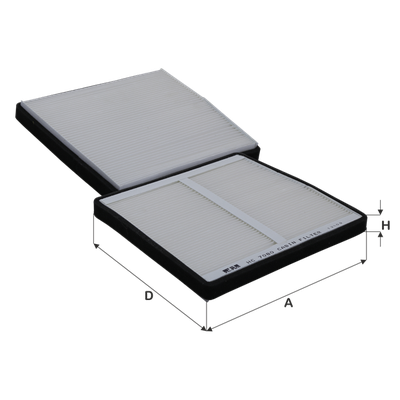 Polen Filtresi  Volvo S60 Sedan (08.2000->)  FIL FILTRE HC 7080