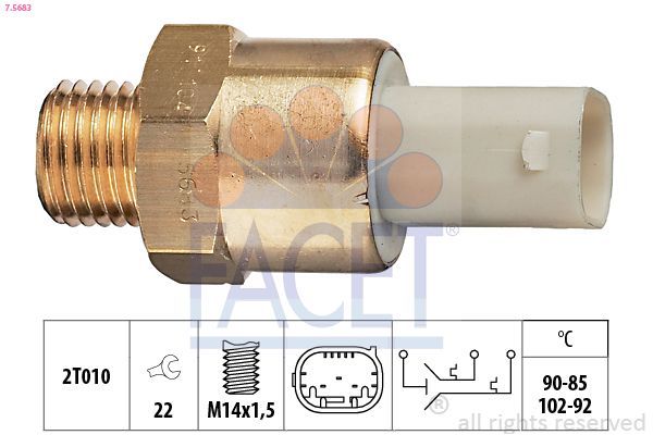 Hararet Müşürü  BMW 5 Serisi Sedan (E39)(1995->)  FACET 7.5683