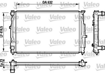 Su Radyatörü  VALEO 732811  17117570821 8D0121251BA 8D0121251BH