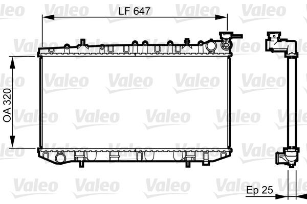 Su Radyatörü  Nissan 100 NX (B13)(11.1990->)  VALEO 731665