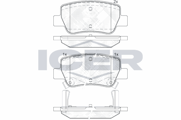 Fren Disk Balata Arka Toyota Avensis Combi (T27)(2008->)  AYD 60251B