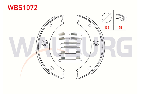 El Fren Balatası  WALBURG WBS1072
