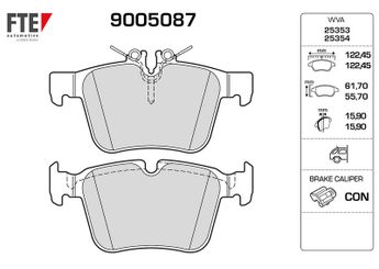 Fren Disk Balata Arka FTE 9005087  4203602 A0084201320 4208200 000 420 82 00 0004208200 84201320 008 420 13 20 84201420 008 420 14 20 0084201320 0084201420 A0004208200 A000 420 82 00 A008 420 13 20 A0084201420 A008 420 14 20