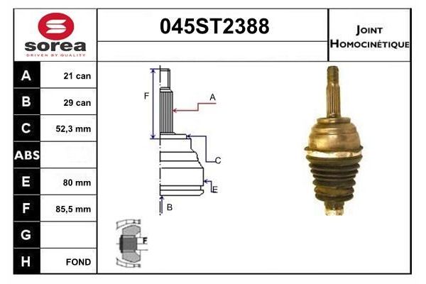 Aks Kafası Ön Dış Sağ veya Sol MAHER 18023