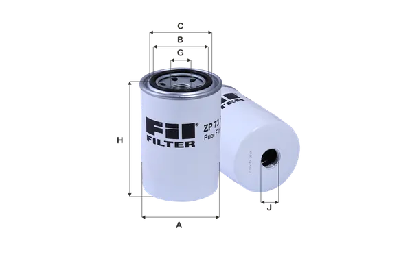 Yakıt Filtresi  Mitsubishi Galant 4 Kapi (E10)(1985->)  FIL FILTRE ZP 73 F