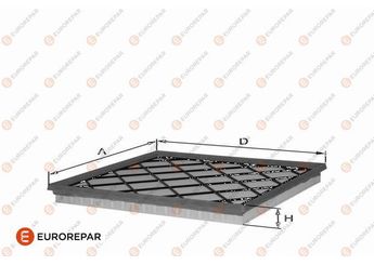 Hava Filtresi  EUROREPAR 1682266380  DS739601AC 5243186 5183030 5243 186 DS73-9601-AC DS7Z9601A DS7Z/9601/A/ DS7Z9601D DS7Z/9601/D/