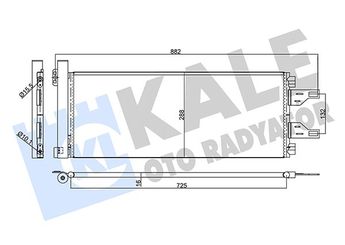Klima Radyatörü  KALE 483300  1343785080 1361235080 1371427080 1610115880 1649789180 6455EP 6455.EP 6455HC 6455.HC 1399111080 1610161680