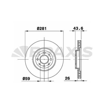 Fren Disk Ayna Ön Sağ ve Sol Abarth Stilo (192)(2001->)  BRAXIS AE0235