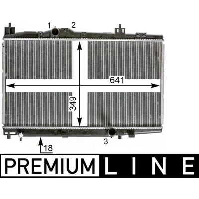 Su Radyatörü  Toyota Yaris (NCP1/NLP1/SCP1)(1999->)  MAHLE CR 2017 000P