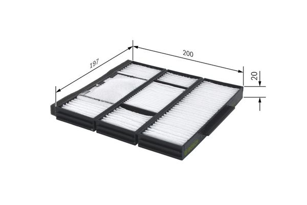 Polen Filtresi  Toyota Corolla (E11)(1997->)  BOSCH 1 987 432 155
