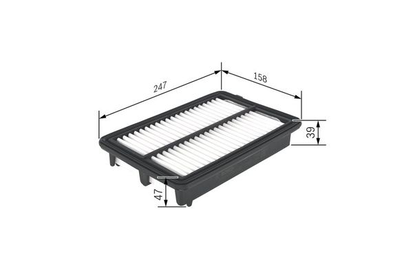 Hava Filtresi  Honda CR-V (RE)(06.2013->)  BOSCH F 026 400 439