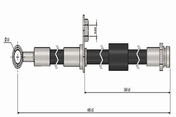 Fren Hortumu Ön Sağ veya Sol Mitsubishi Colt CZ3 Lim. 5-trg. (Z30A)(04.2004->)  CAVO C901 047A