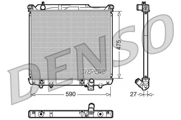 Su Radyatörü  DENSO DRM47020