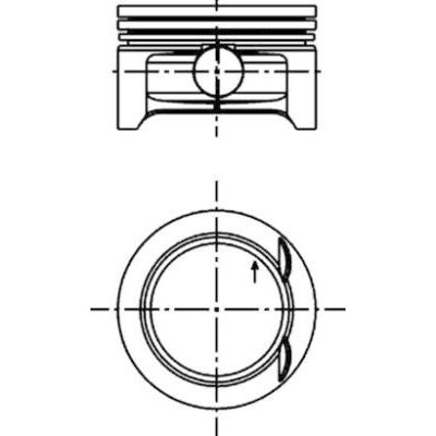 Piston (72.50MM-STD)  KOLBENSCHMIDT 40382600