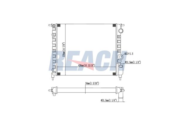 Su Radyatörü  Renault Clio I Faz III (04.1996->)  MOBIS 25310N7010