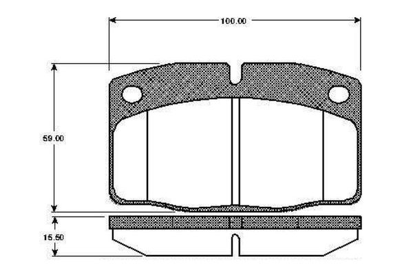 Fren Disk Balata Ön Opel Kadett E Combo/ Cabriolet (1984->)  BOSCH 0 986 TB2 003