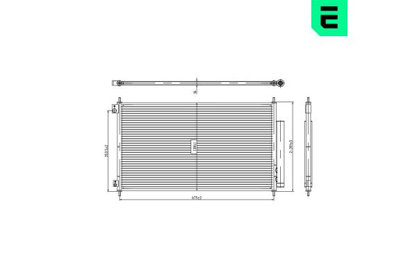 Klima Radyatörü  Honda Accord Tourer (CN/CM)(01.2003->)  ERA 667516